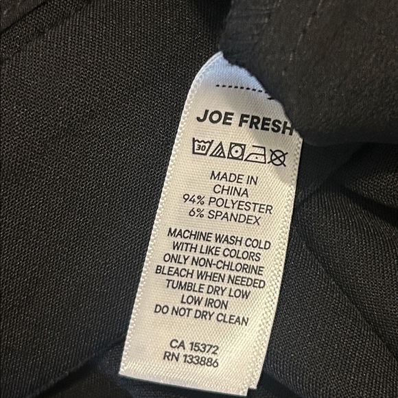 Joe Fresh Plus Black Pleated Trouser Pants Women’s Size 16W New with Tags - Picture 11 of 16